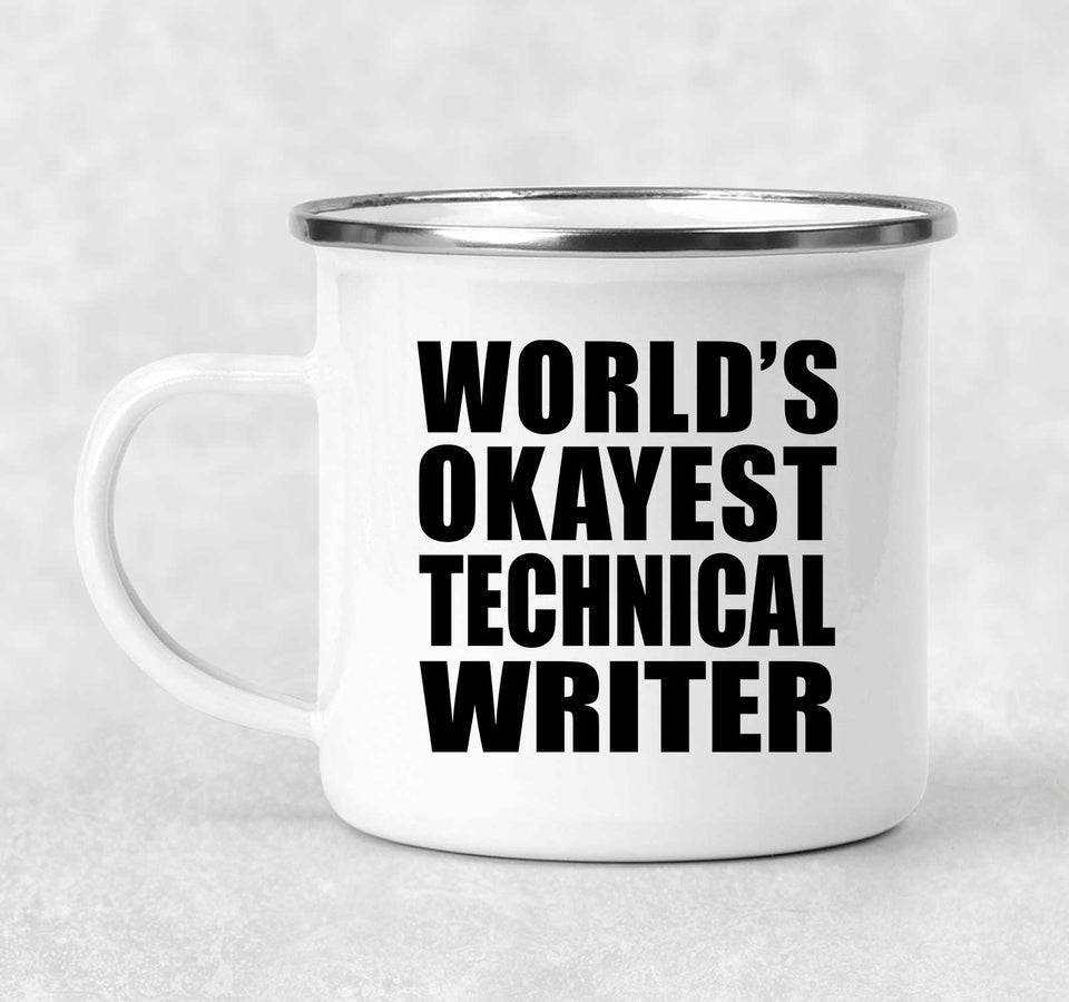 World's Okayest Technical Writer - 12oz Camping Mug
