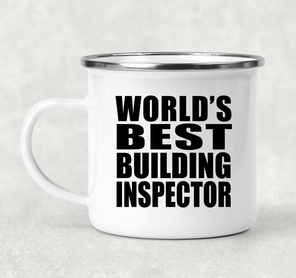 World's Best Building Inspector - 12oz Camping Mug