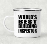 World's Best Building Inspector - 12oz Camping Mug