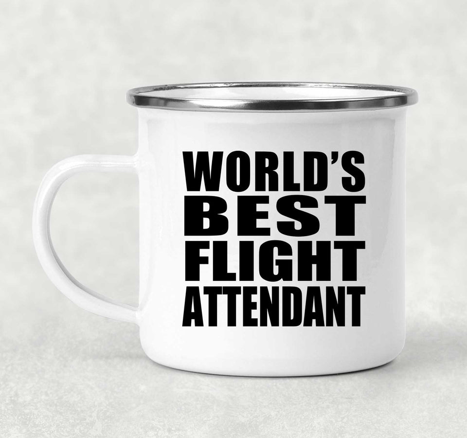 World's Best Flight Attendant - 12oz Camping Mug