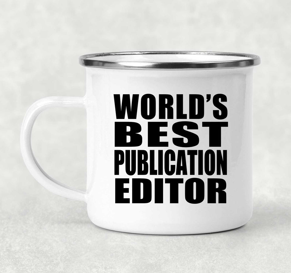 World's Best Publication Editor - 12oz Camping Mug