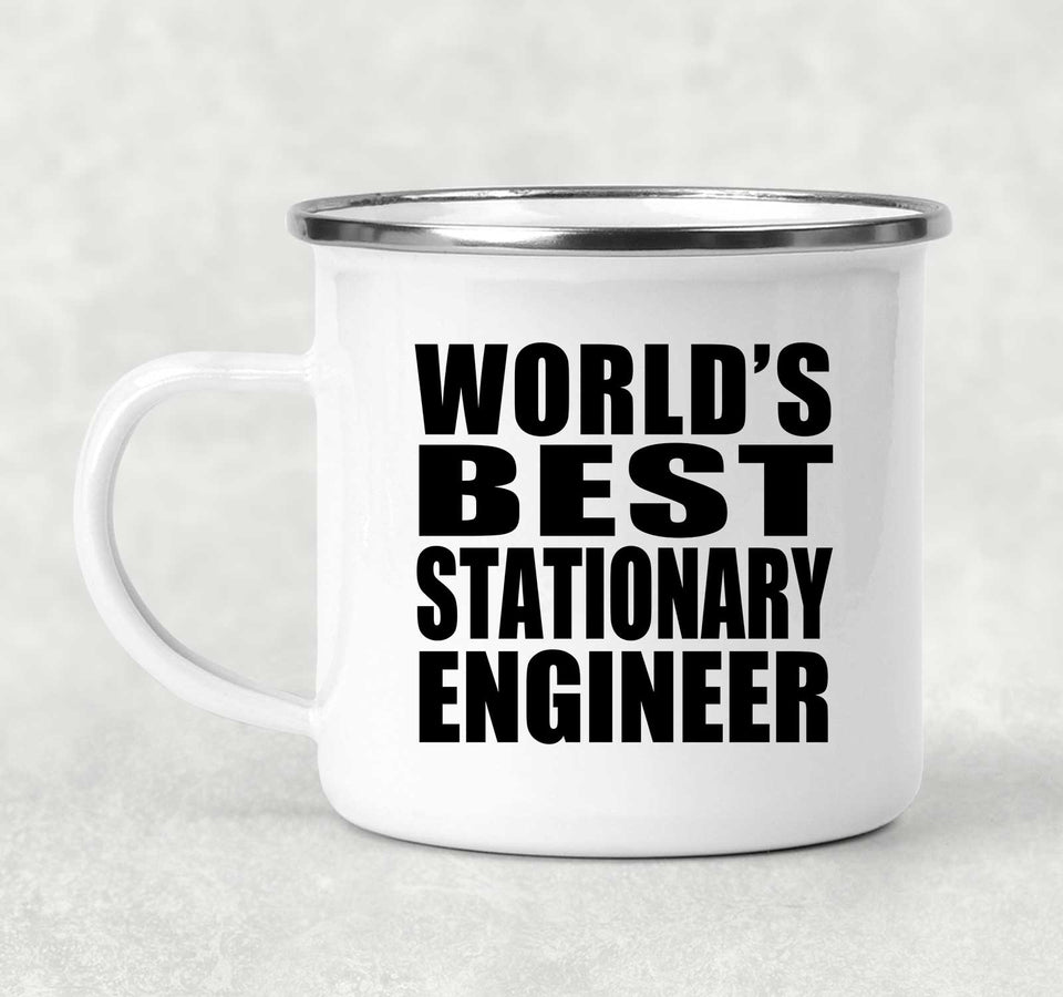World's Best Stationary Engineer - 12oz Camping Mug