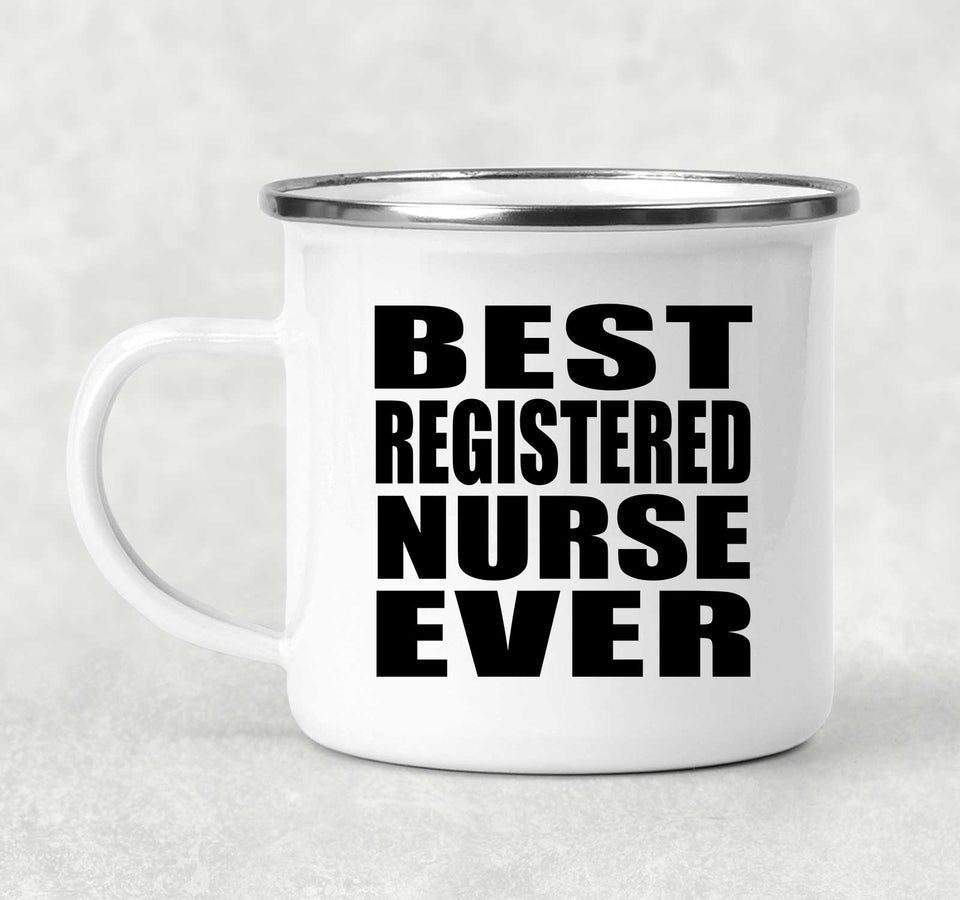 Best Registered Nurse Ever - 12oz Camping Mug