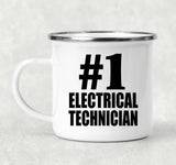 Number One #1 Electrical Technician - 12oz Camping Mug
