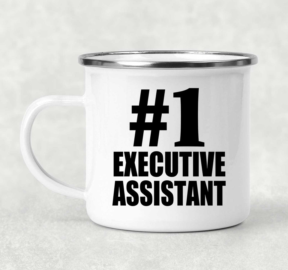 Number One #1 Executive Assistant - 12oz Camping Mug