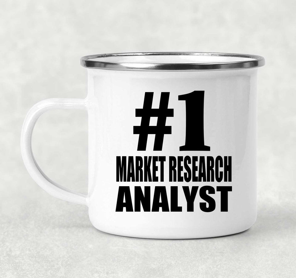Number One #1 Market Research Analyst - 12oz Camping Mug
