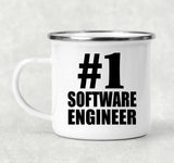 Number One #1 Software Engineer - 12oz Camping Mug