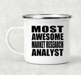 Most Awesome Market Research Analyst - 12oz Camping Mug