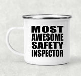 Most Awesome Safety Inspector - 12oz Camping Mug