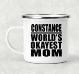 Constance World's Okayest Mom - 12oz Camping Mug