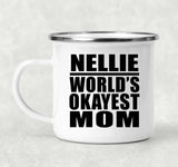 Nellie World's Okayest Mom - 12oz Camping Mug