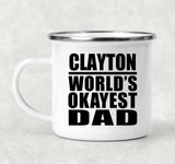 Clayton World's Okayest Dad - 12oz Camping Mug