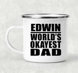 Edwin World's Okayest Dad - 12oz Camping Mug