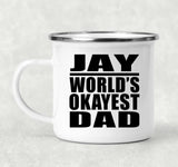 Jay World's Okayest Dad - 12oz Camping Mug