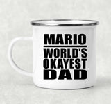 Mario World's Okayest Dad - 12oz Camping Mug