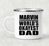 Marvin World's Okayest Dad - 12oz Camping Mug