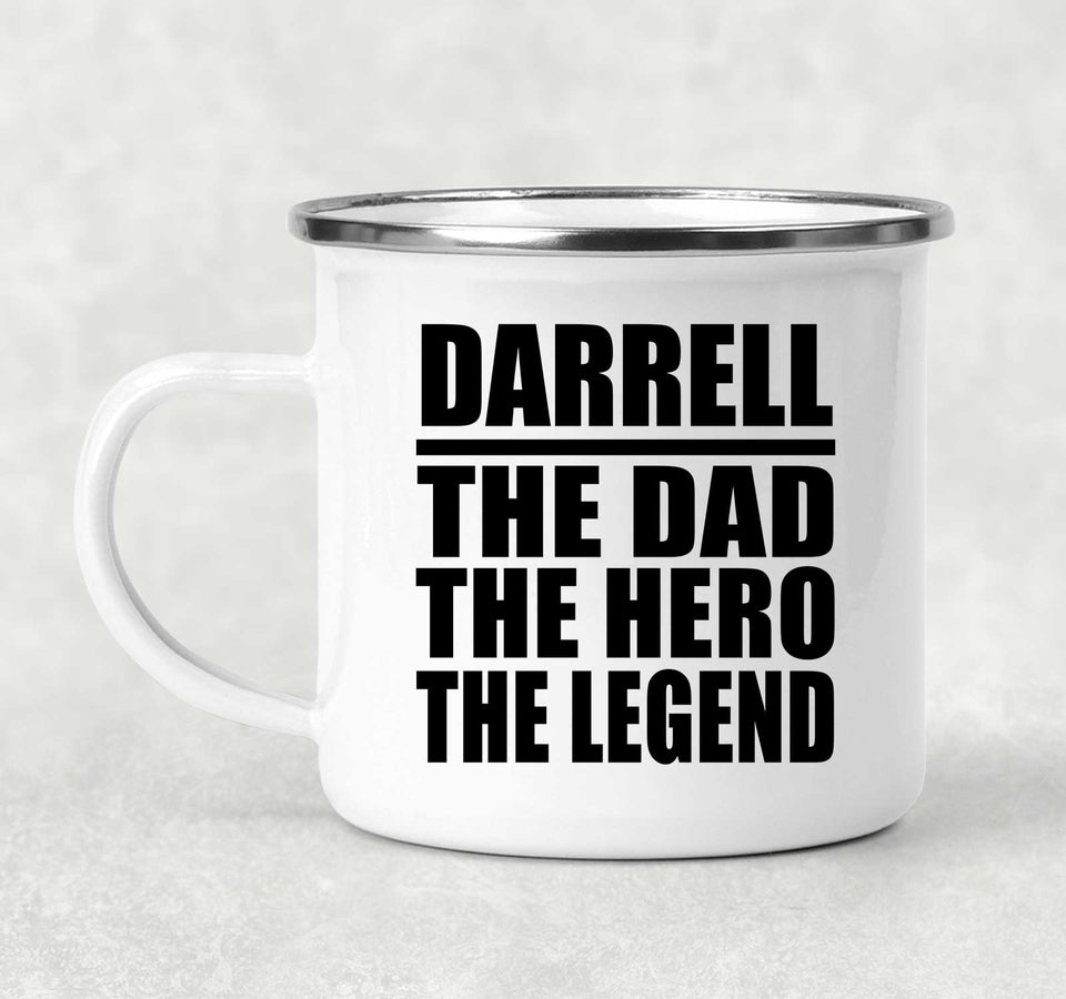 Darrell The Dad The Hero The Legend - 12oz Camping Mug