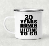 20th Anniversary 20 Years Down Lifetime To Go - 12oz Camping Mug