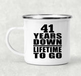 41st Anniversary 41 Years Down Lifetime To Go - 12oz Camping Mug