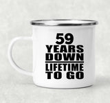 59th Anniversary 59 Years Down Lifetime To Go - 12oz Camping Mug