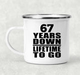 67th Anniversary 67 Years Down Lifetime To Go - 12oz Camping Mug