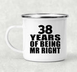 38th Anniversary 38 Years Of Being Mr Right - 12oz Camping Mug