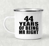 44th Anniversary 44 Years Of Being Mr Right - 12oz Camping Mug