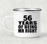 56th Anniversary 56 Years Of Being Mr Right - 12oz Camping Mug