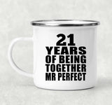 21st Anniversary 21 Years Of Being Mr Perfect - 12oz Camping Mug