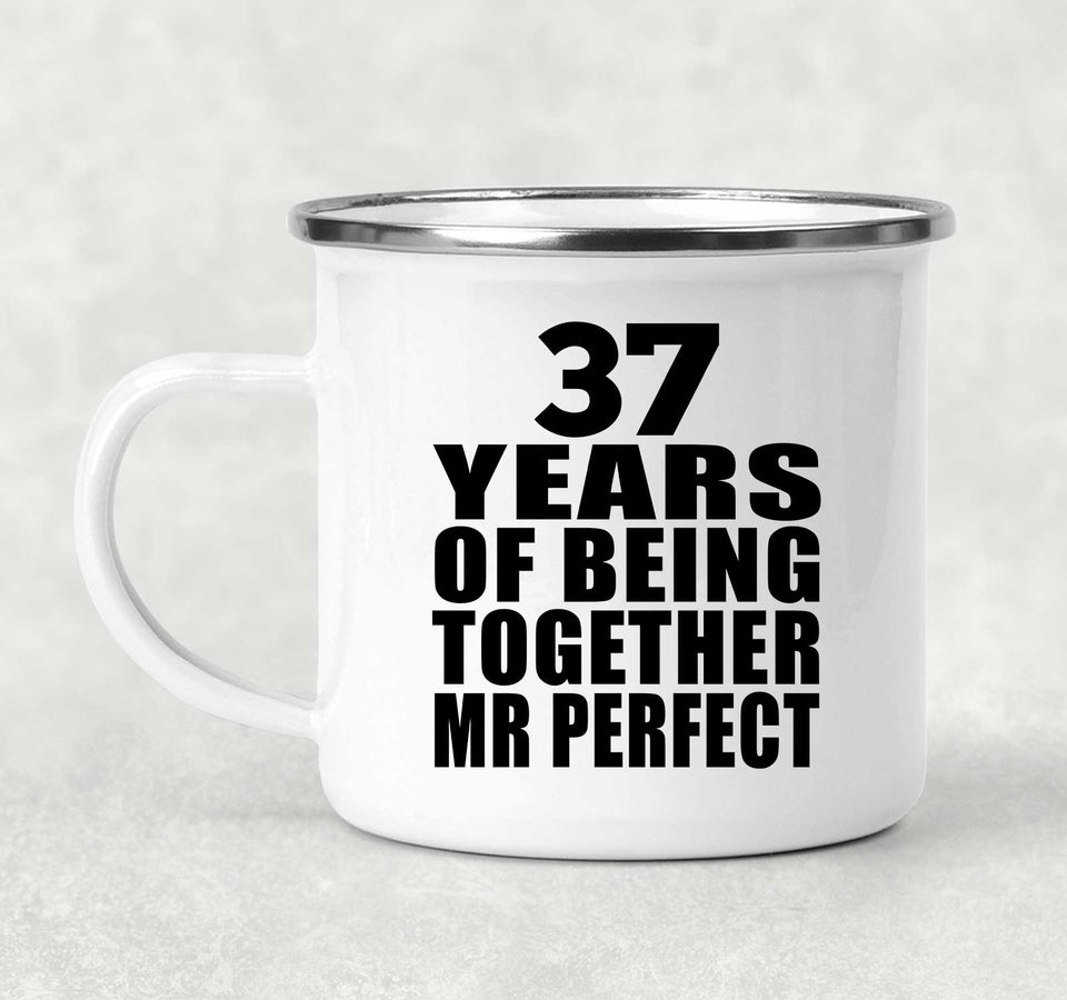 37th Anniversary 37 Years Of Being Mr Perfect - 12oz Camping Mug