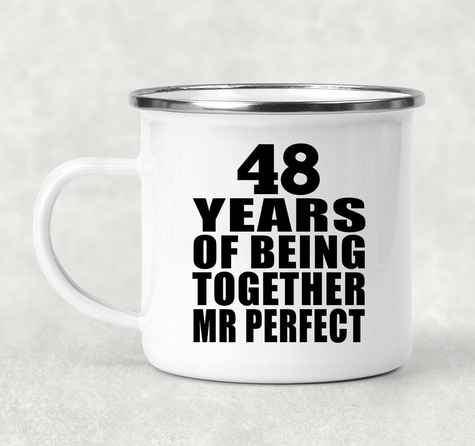 48th Anniversary 48 Years Of Being Mr Perfect - 12oz Camping Mug