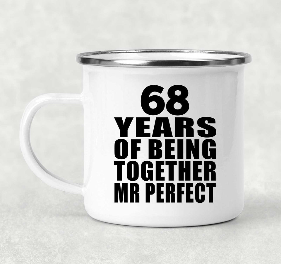 68th Anniversary 68 Years Of Being Mr Perfect - 12oz Camping Mug