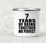 7th Anniversary 7 Years Of Being Mr Perfect - 12oz Camping Mug