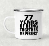 77th Anniversary 77 Years Of Being Mr Perfect - 12oz Camping Mug
