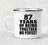 87th Anniversary 87 Years Of Being Mr Perfect - 12oz Camping Mug