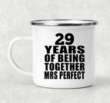 29th Anniversary 29 Years Of Being Mrs Perfect - 12oz Camping Mug