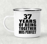 37th Anniversary 37 Years Of Being Mrs Perfect - 12oz Camping Mug