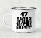 47th Anniversary 47 Years Of Being Mrs Perfect - 12oz Camping Mug