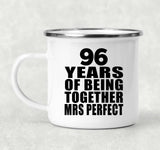 96th Anniversary 96 Years Of Being Mrs Perfect - 12oz Camping Mug