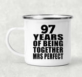 97th Anniversary 97 Years Of Being Mrs Perfect - 12oz Camping Mug