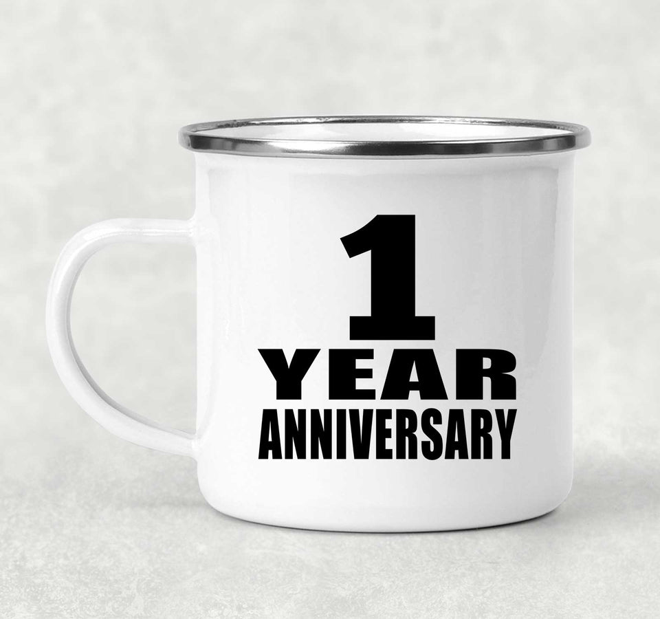 1st Anniversary 1 Year - 12oz Camping Mug