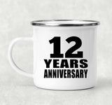 12th Anniversary 12 Years - 12oz Camping Mug