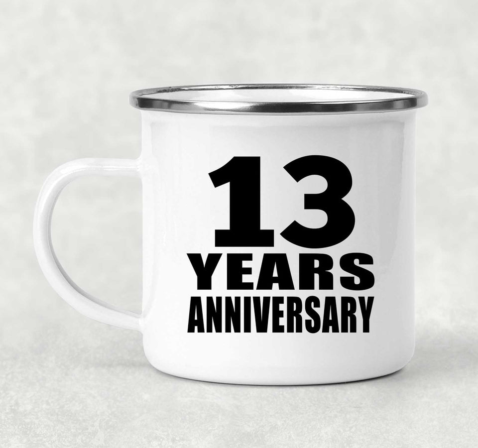 13th Anniversary 13 Years - 12oz Camping Mug