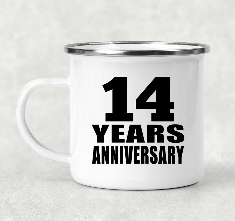 14th Anniversary 14 Years - 12oz Camping Mug