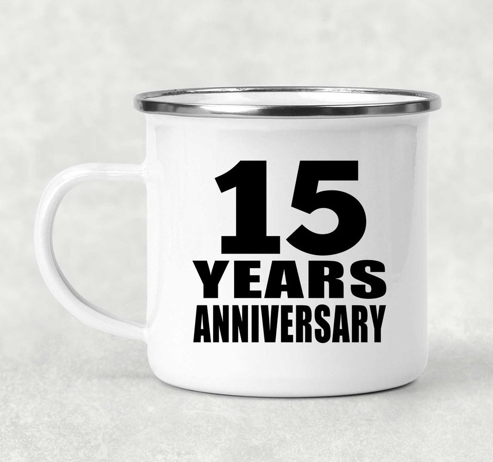 15th Anniversary 15 Years - 12oz Camping Mug