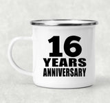16th Anniversary 16 Years - 12oz Camping Mug