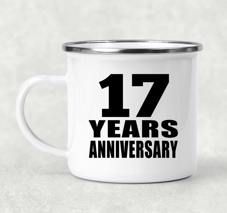 17th Anniversary 17 Years - 12oz Camping Mug