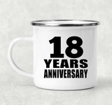 18th Anniversary 18 Years - 12oz Camping Mug