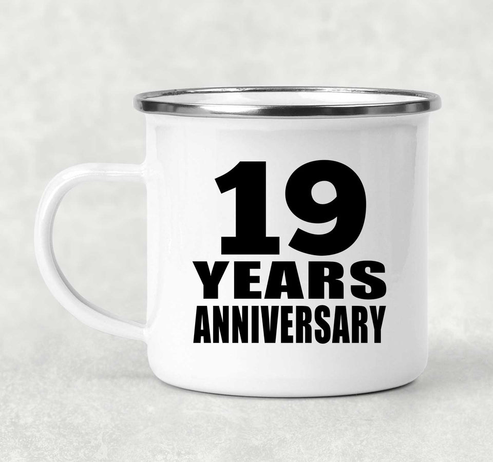 19th Anniversary 19 Years - 12oz Camping Mug