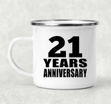 21st Anniversary 21 Years - 12oz Camping Mug